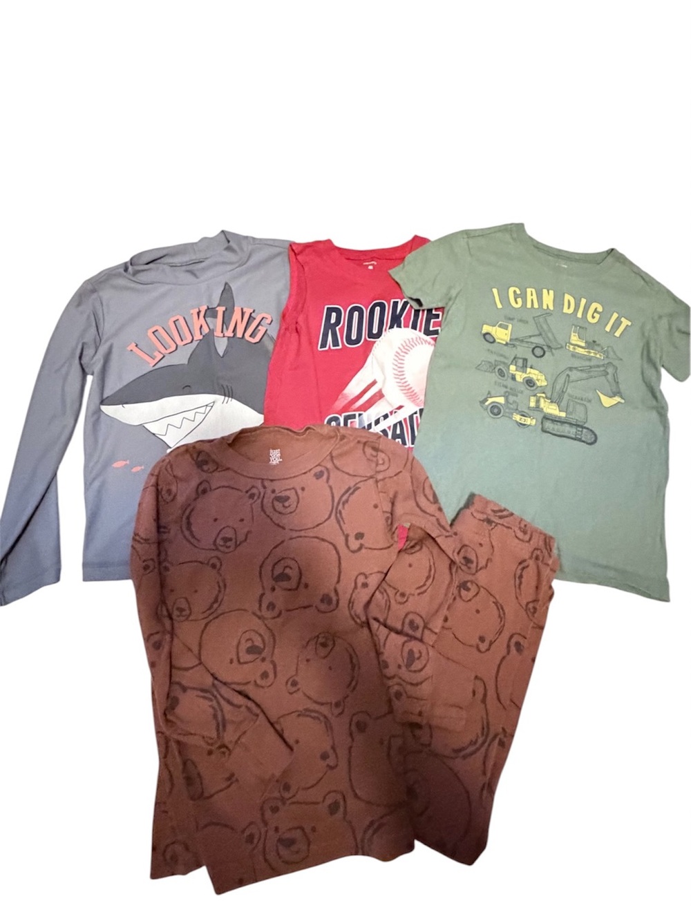 Carters Boys' 5-Piece Mix-and-Match Apparel & Pajama Bundle size 4T